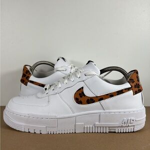 Nike Air Force 1 Pixel SE White Leopard CV8481-100 Women’s Size 9.5